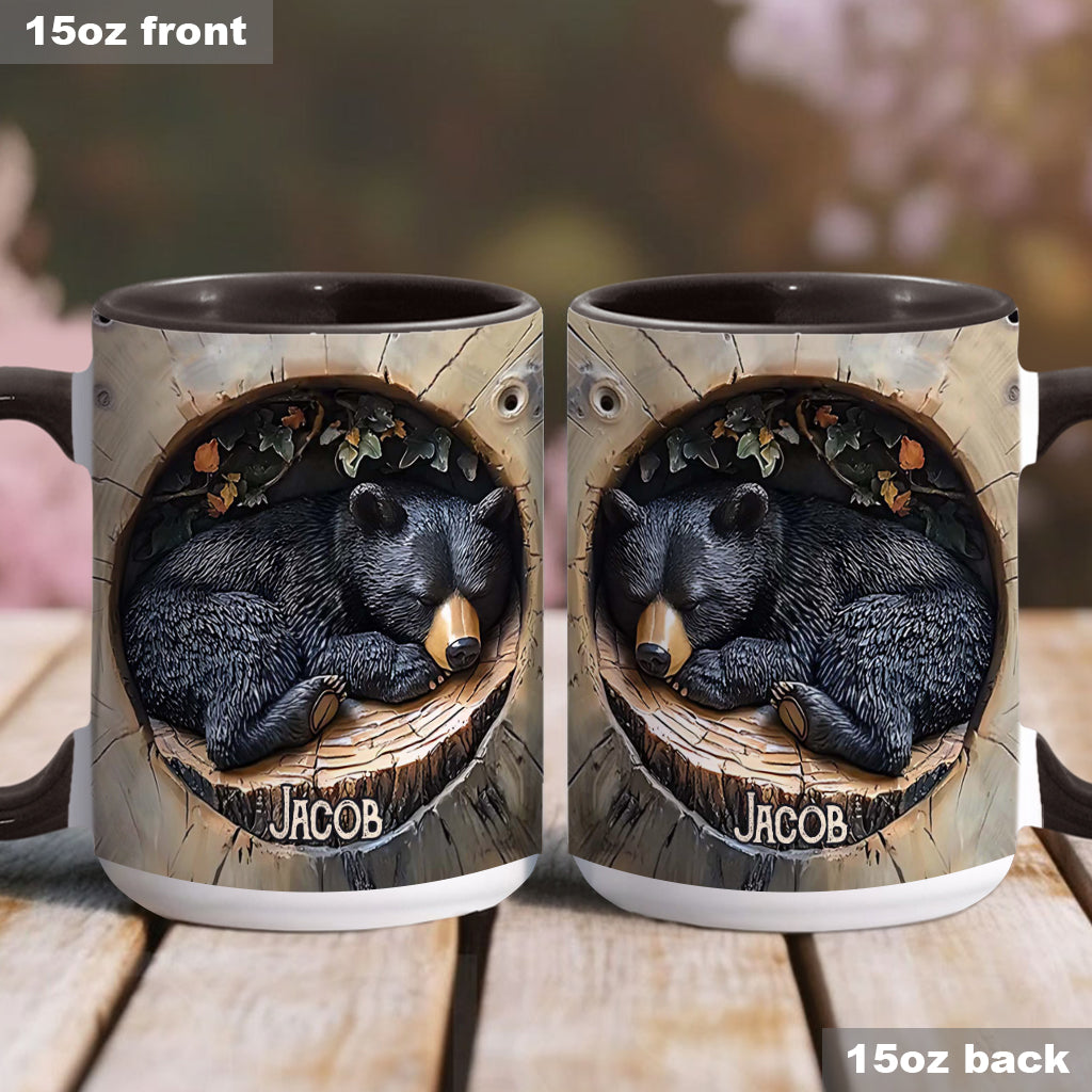 Black Bear - Personalized Hunting Accent Mug