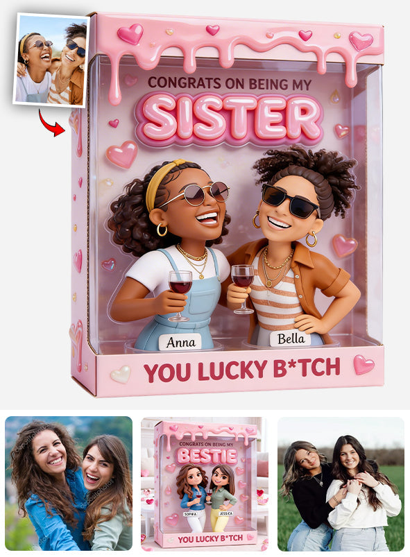 Congrats My Sister - Personalized Sister Custom Shaped Acrylic Plaque