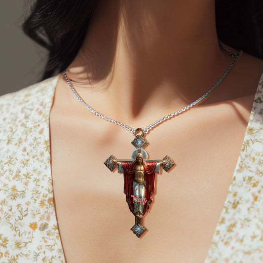 A Child Of God - Personalized Christian Custom Shaped Pendant Necklace