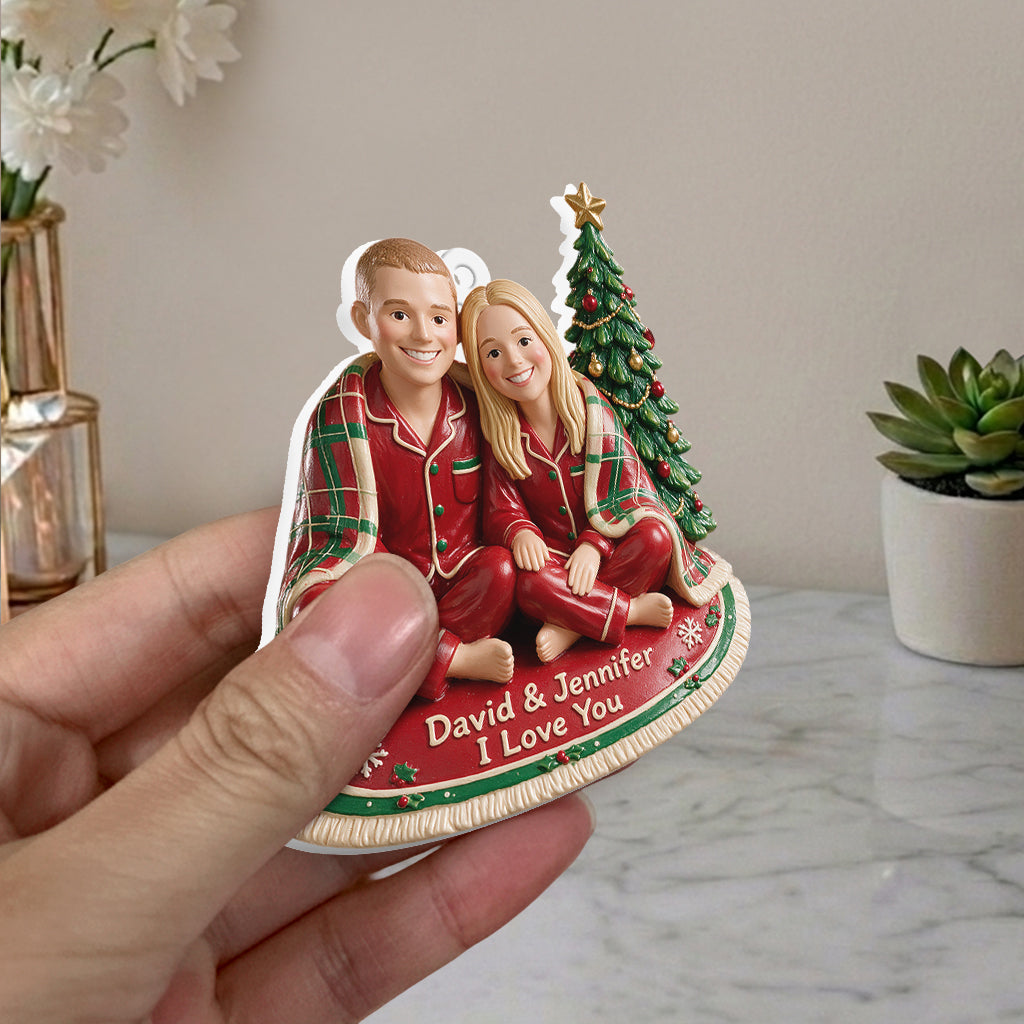 Our Cozy Christmas - Personalized Couple Premium 3D Ornament