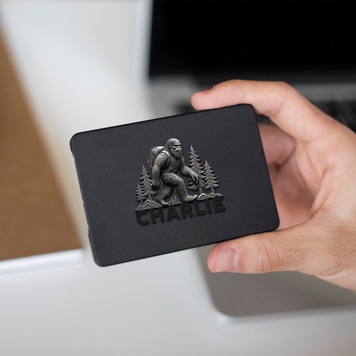 Hiking Sasquatch - Personalized Hiking Magnet