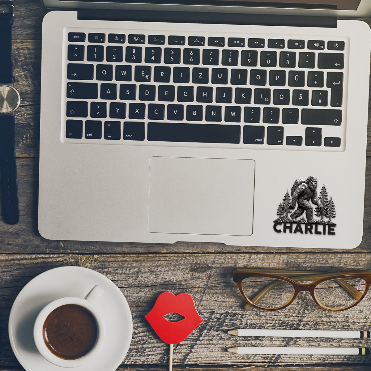 Hiking Sasquatch - Personalized Hiking Magnet