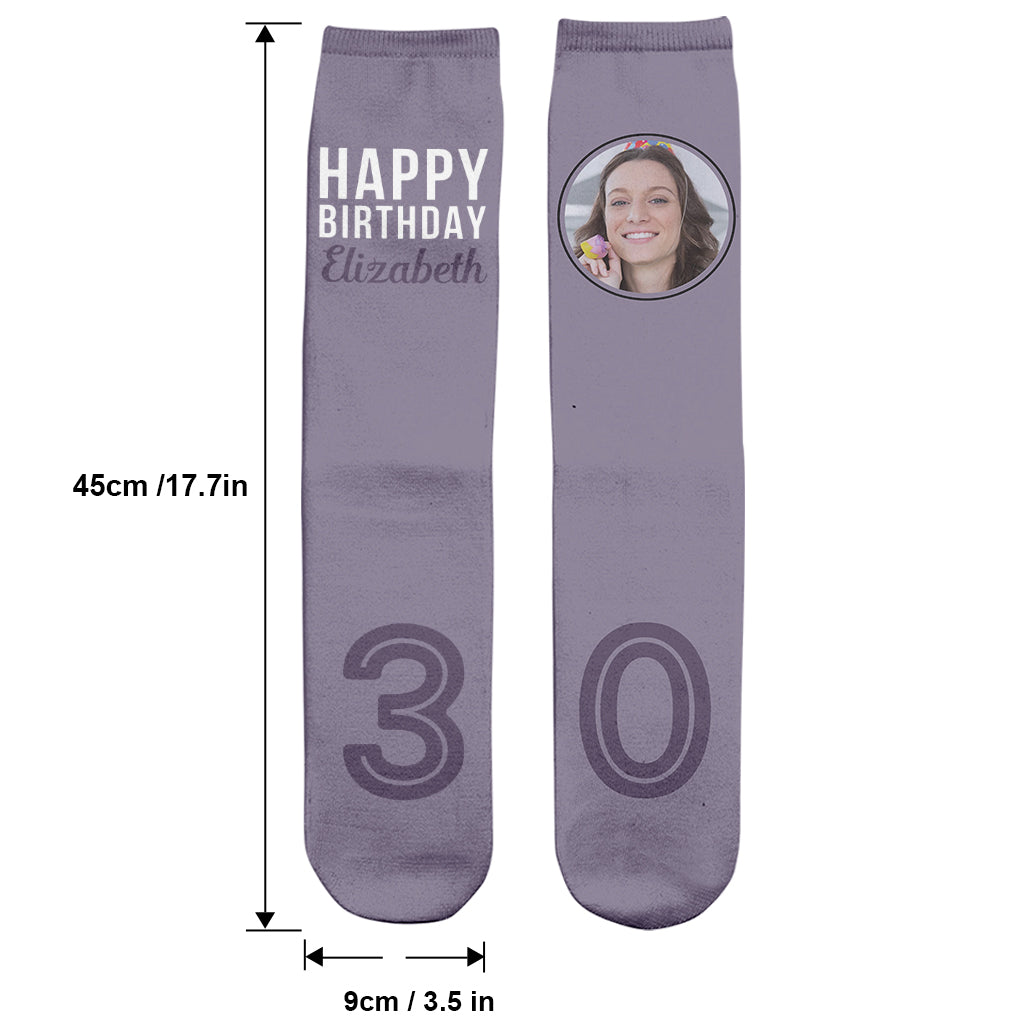 Happy Birthday - Personalized Birthday Socks