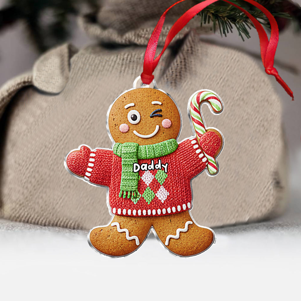 Gingerbread Family - Personalized Family Ornament