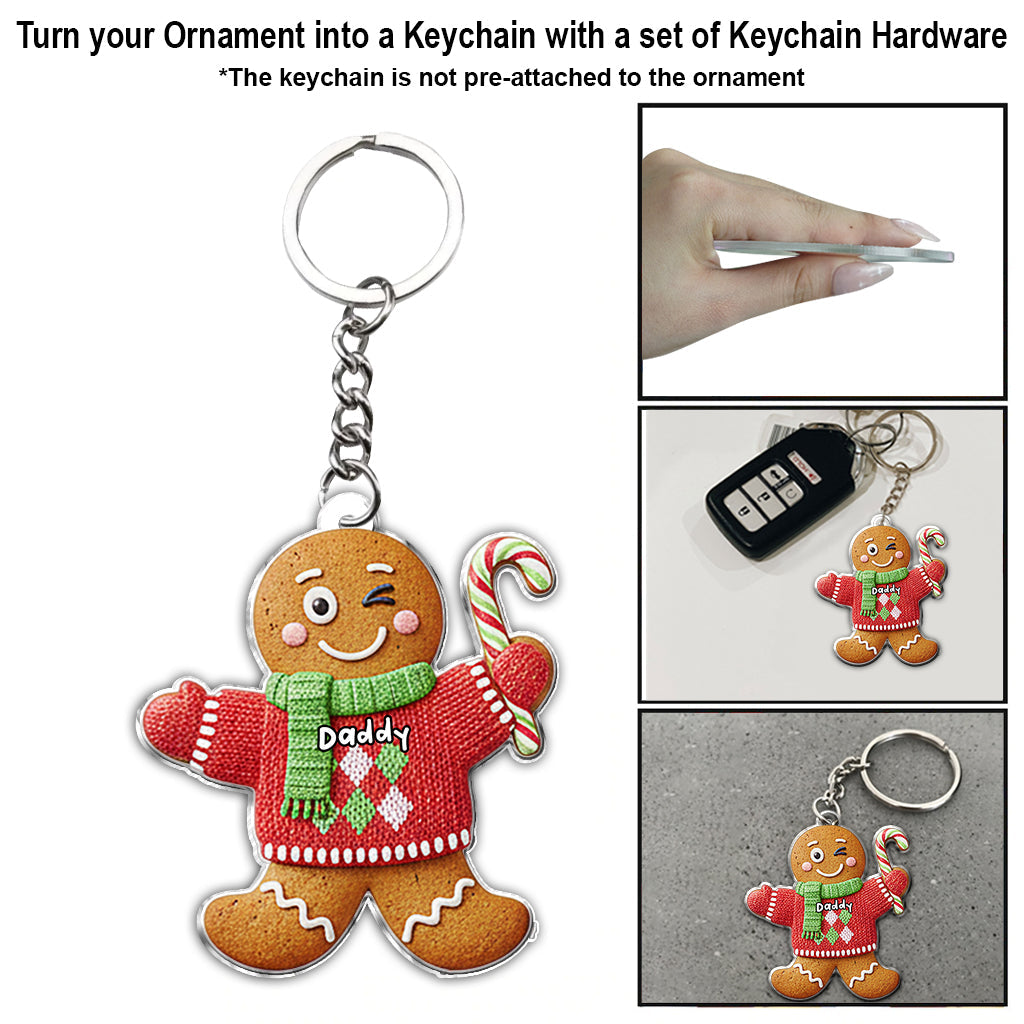 Gingerbread Family - Personalized Family Ornament