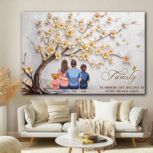 Family Is Forever - Personalized Family Canvas And Poster