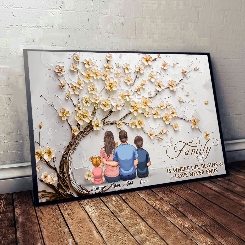 Family Is Forever - Personalized Family Canvas And Poster
