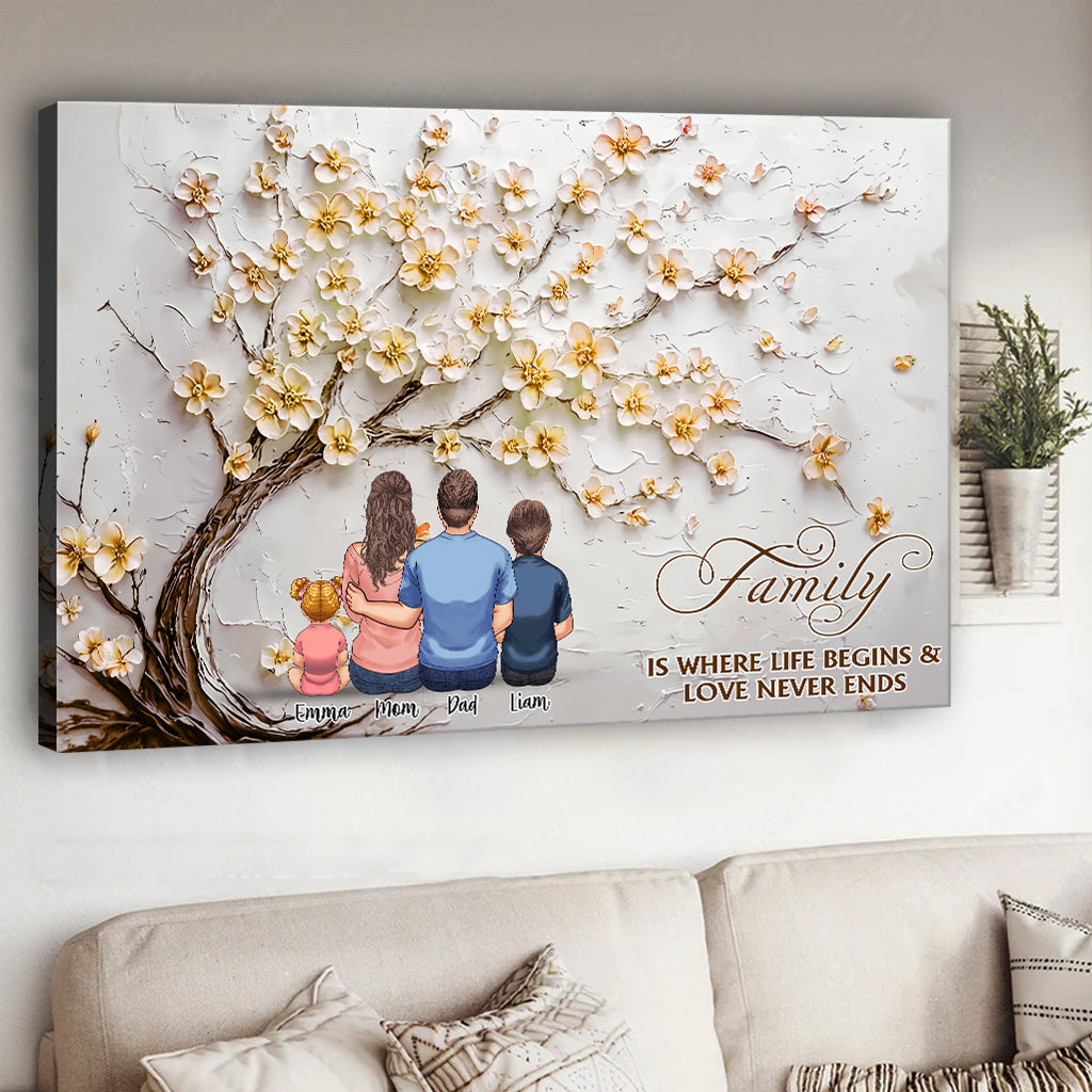 Family Is Forever - Personalized Family Canvas And Poster