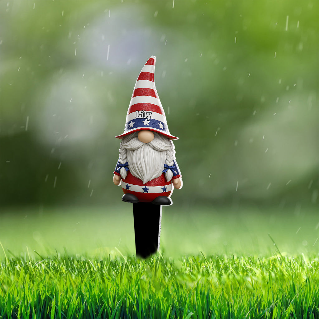 Happy Independence Day - Personalized Independence Day/ 4th of July Acrylic Garden Sign