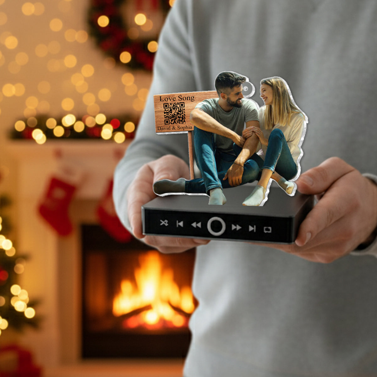 A Few Words for You - Personalized Couple Music Ornament