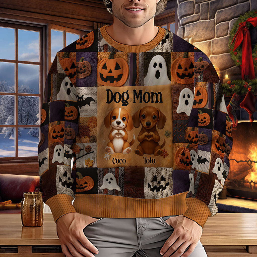 Love Dog, Love Cat, Fall Season - Personalized Dog Ugly Sweater