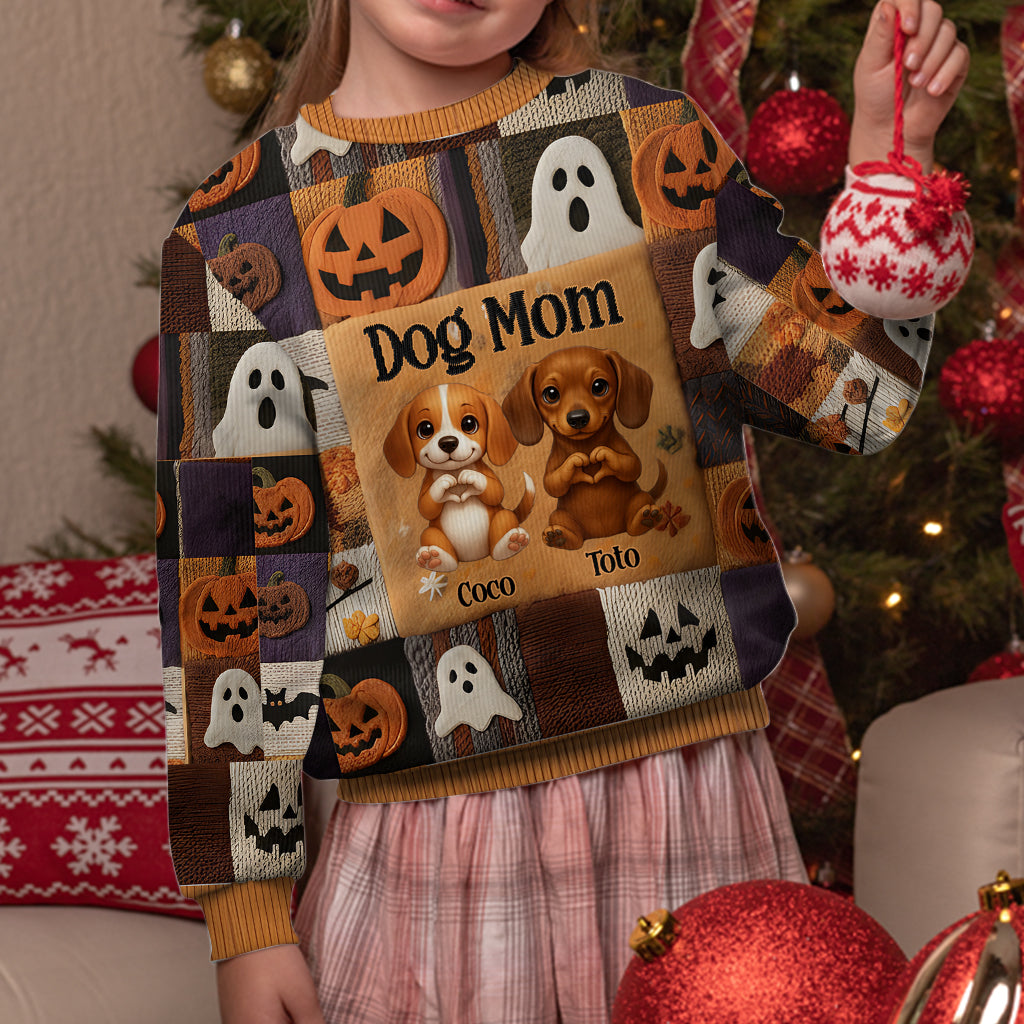 Love Dog, Love Cat, Fall Season - Personalized Dog Ugly Sweater