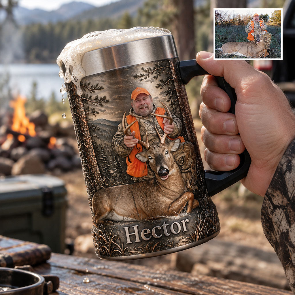 Beer Season - Personalized Hunting Beer Stein