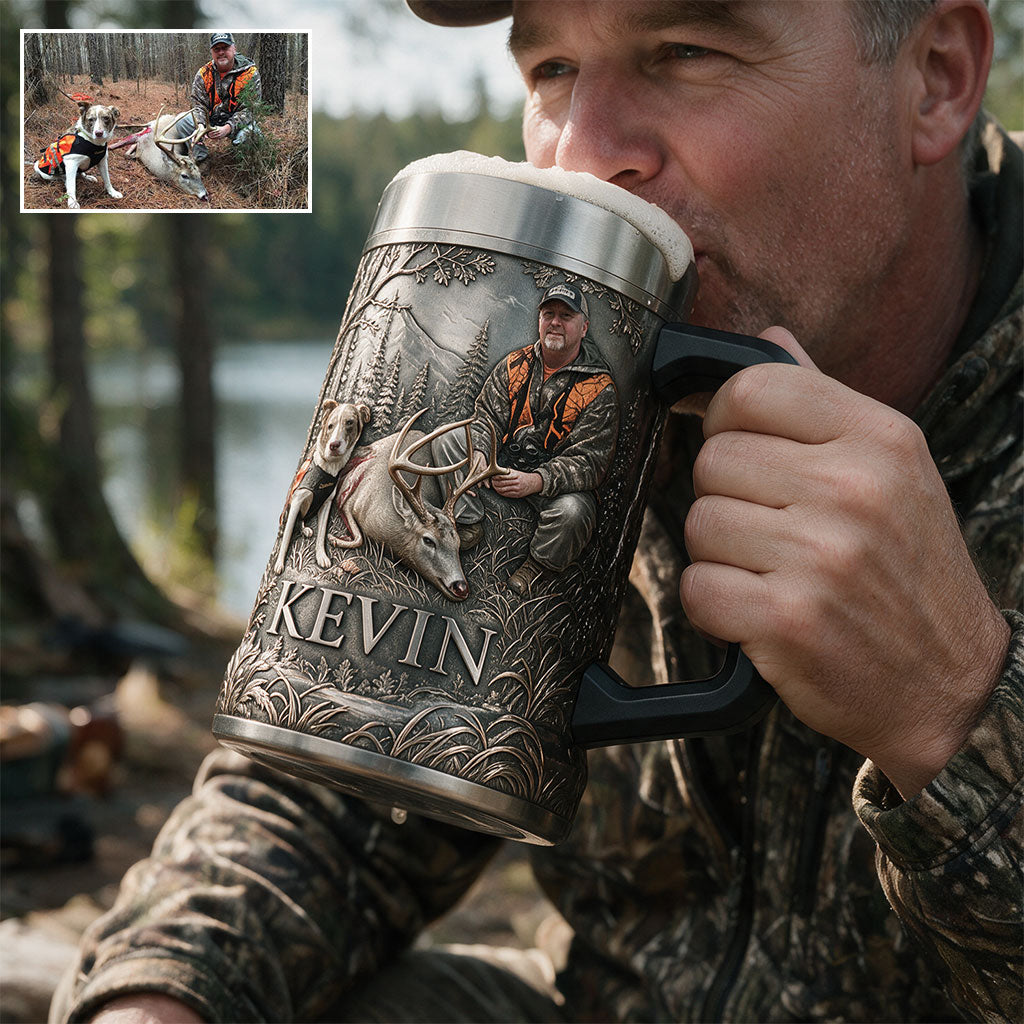 Beer Season - Personalized Hunting Beer Stein
