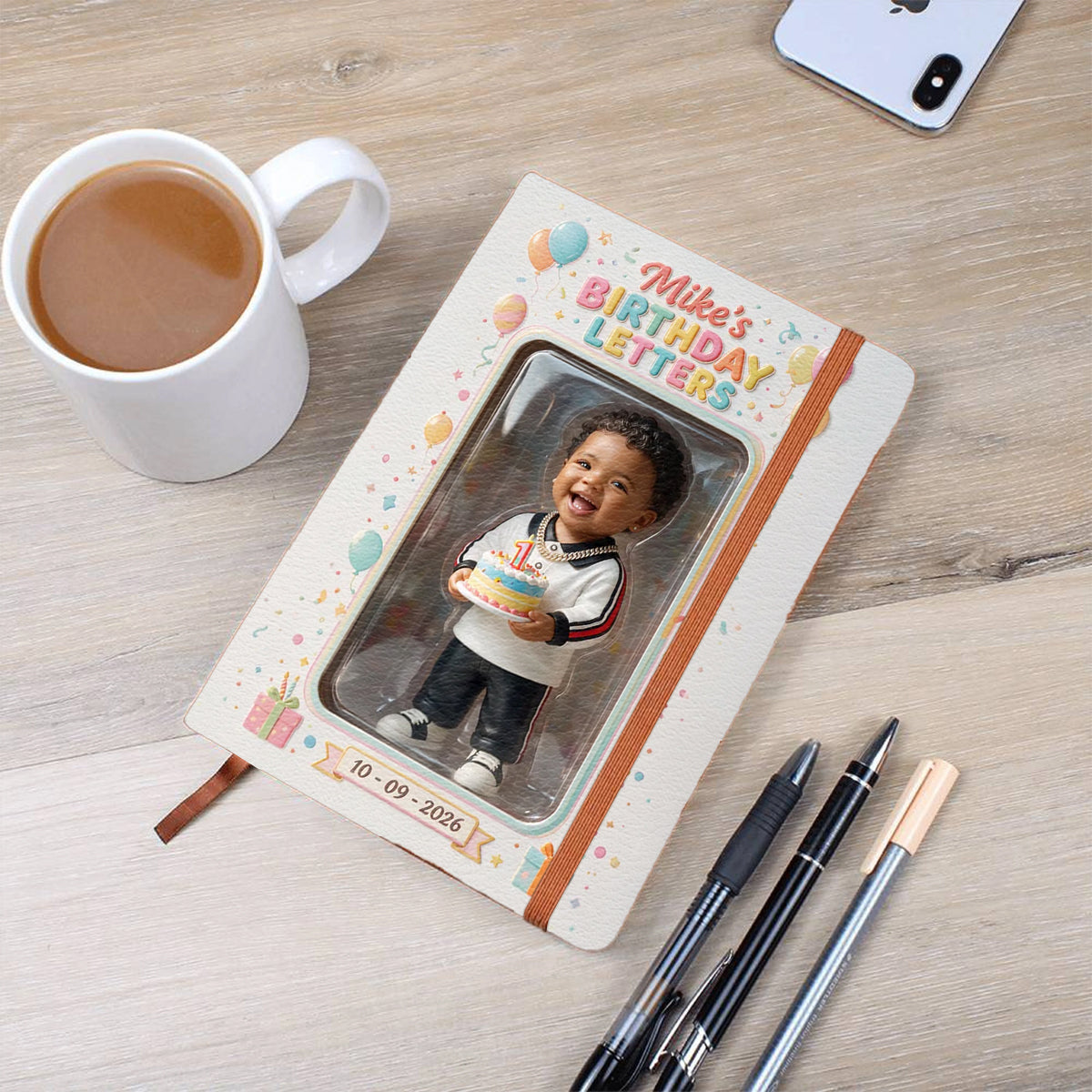 Birthday Wishes Book, Birthday Letters - Personalized Birthday Leather Journal