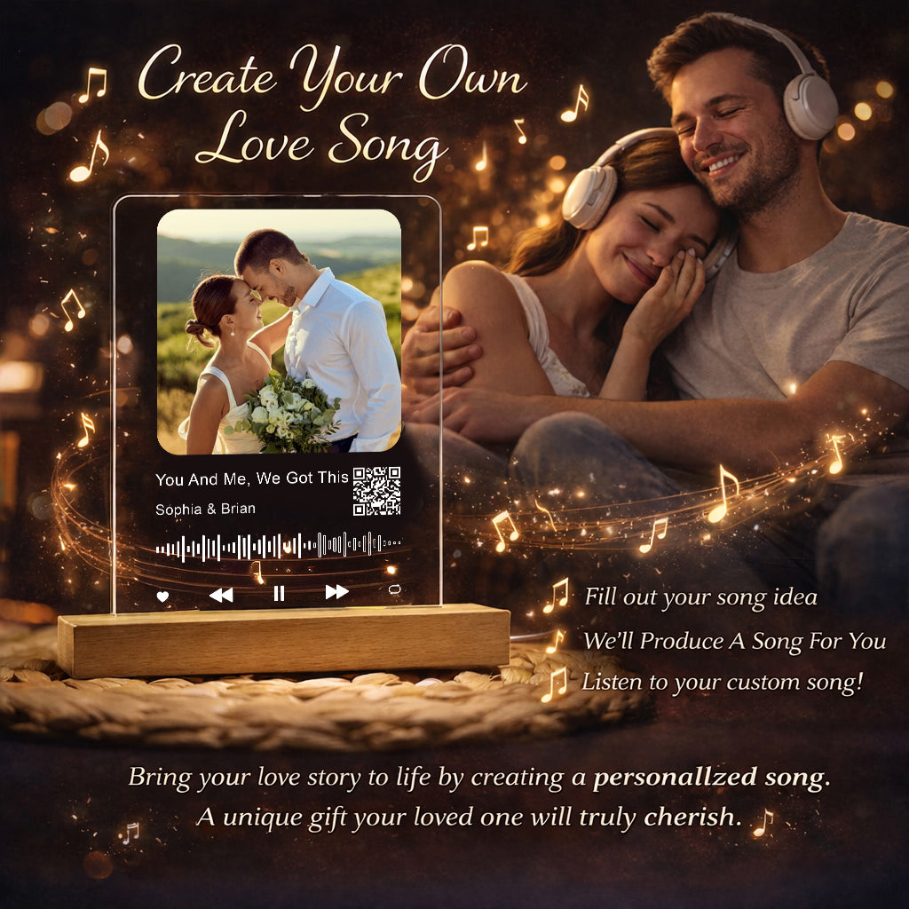 Create Your Own Love Song - Personalized Couple LED Night Light