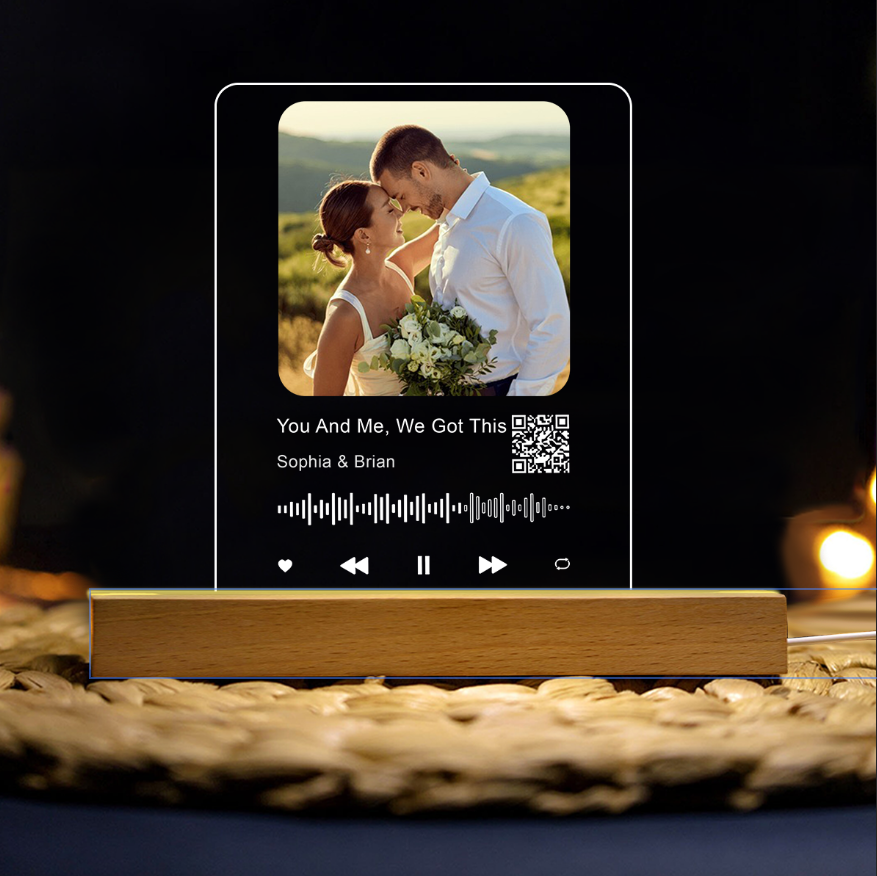 Create Your Own Love Song - Personalized Couple LED Night Light