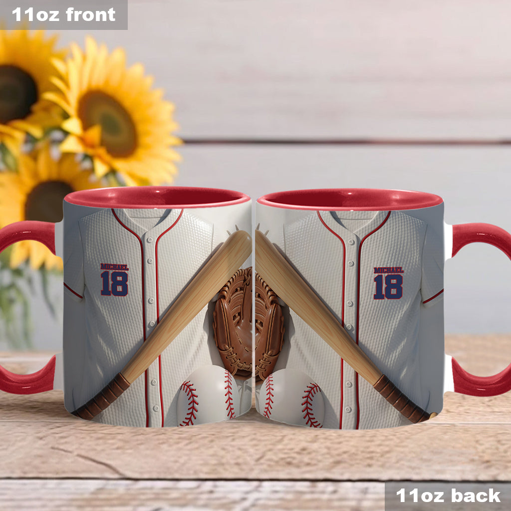 Baseball Is More Than A Game - Personalized Baseball Accent Mug
