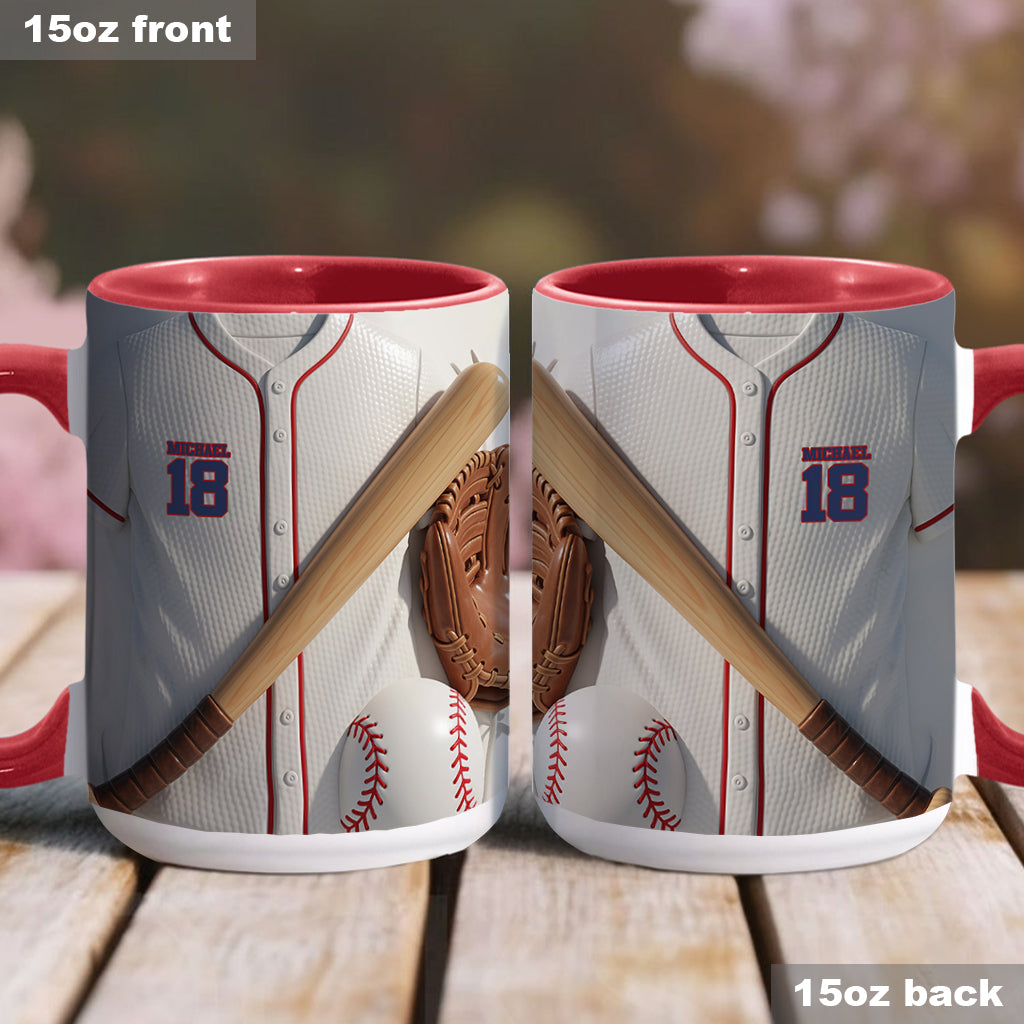 Baseball Is More Than A Game - Personalized Baseball Accent Mug