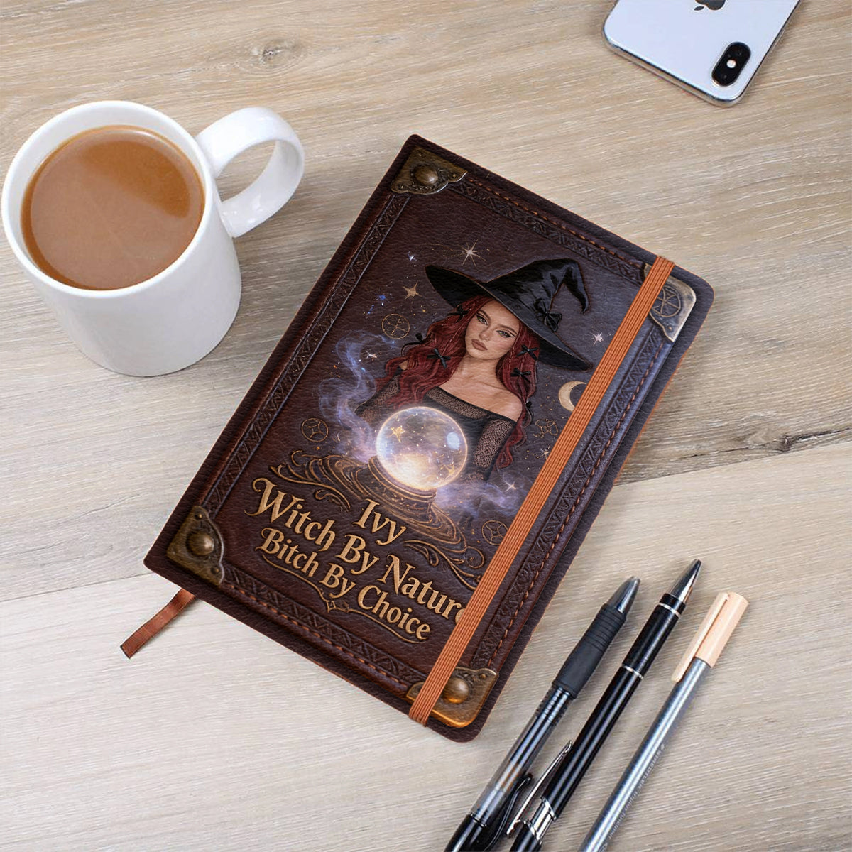 Book Of Spell - Personalized Witch Leather Journal
