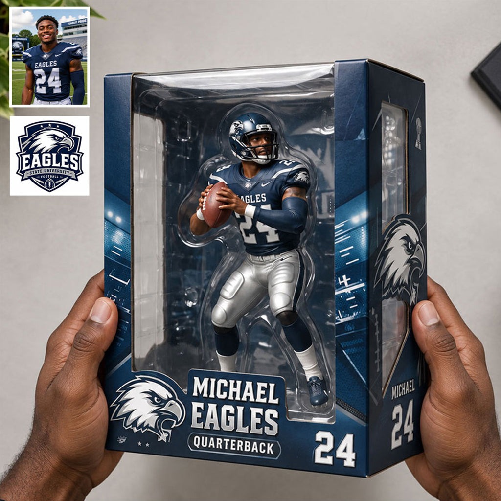 Custom From Any Photo - Personalized Football Acrylic Display Box