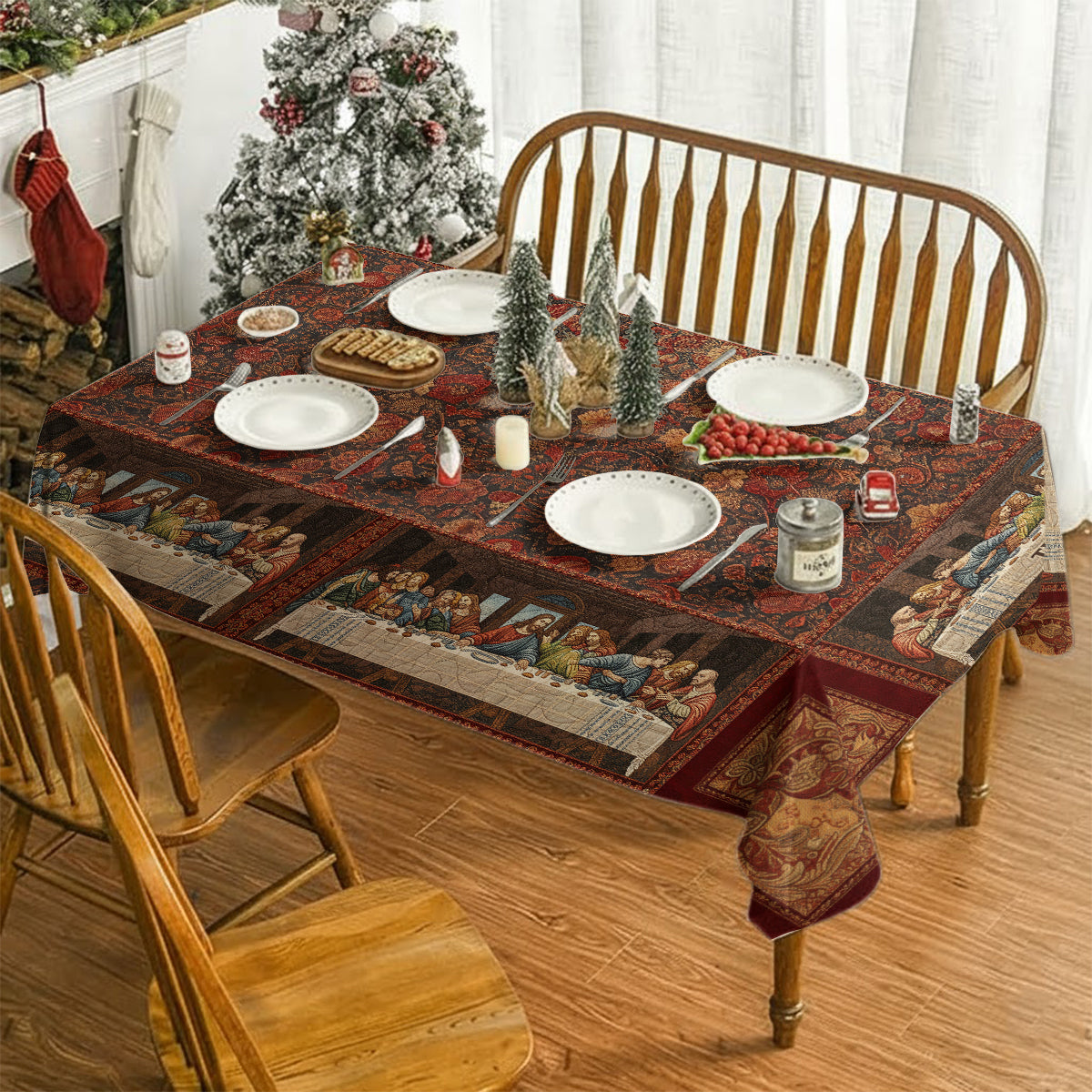 The Last Supper - Personalized Family Table Cloth Cover