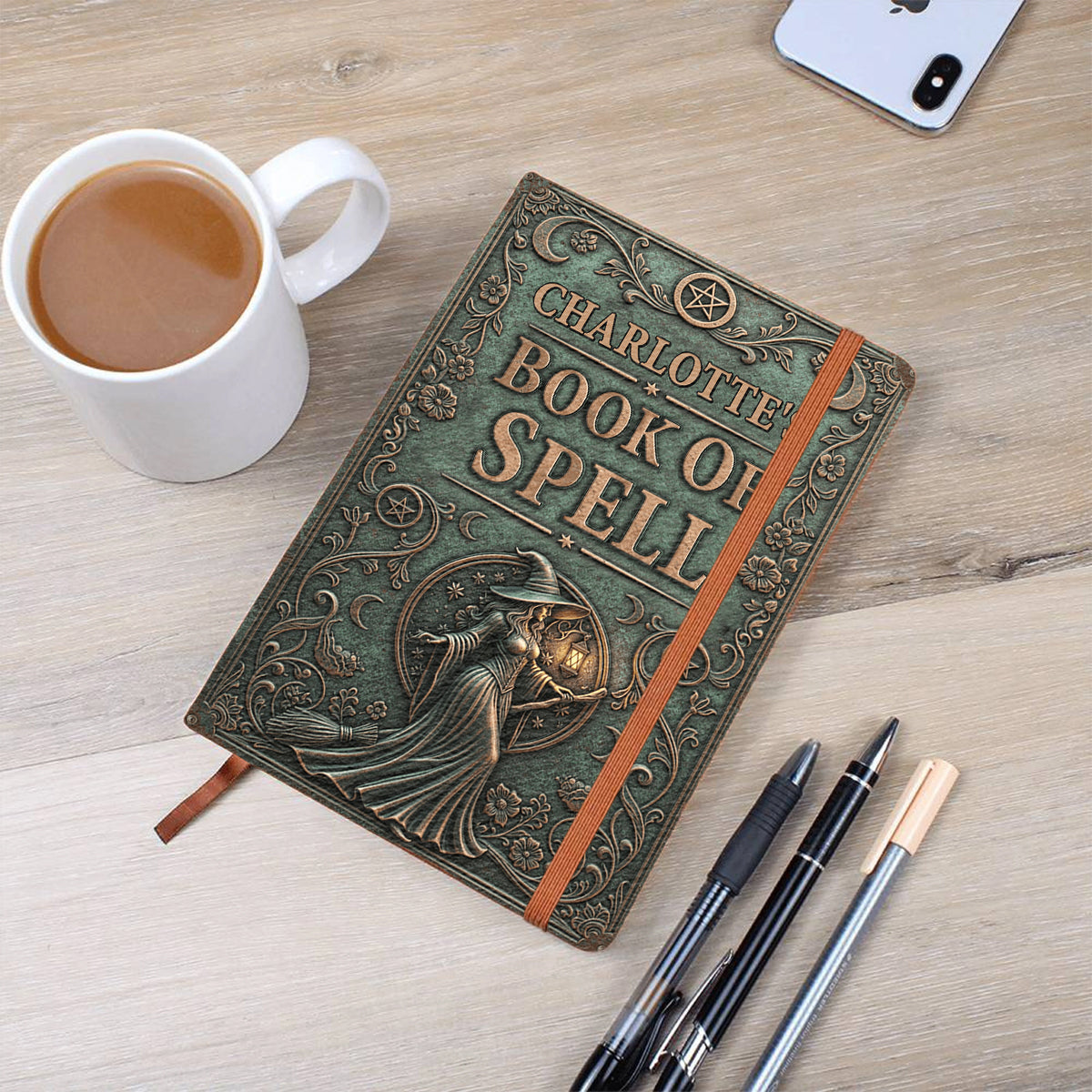 The Spellbook - Personalized Witch Leather Journal