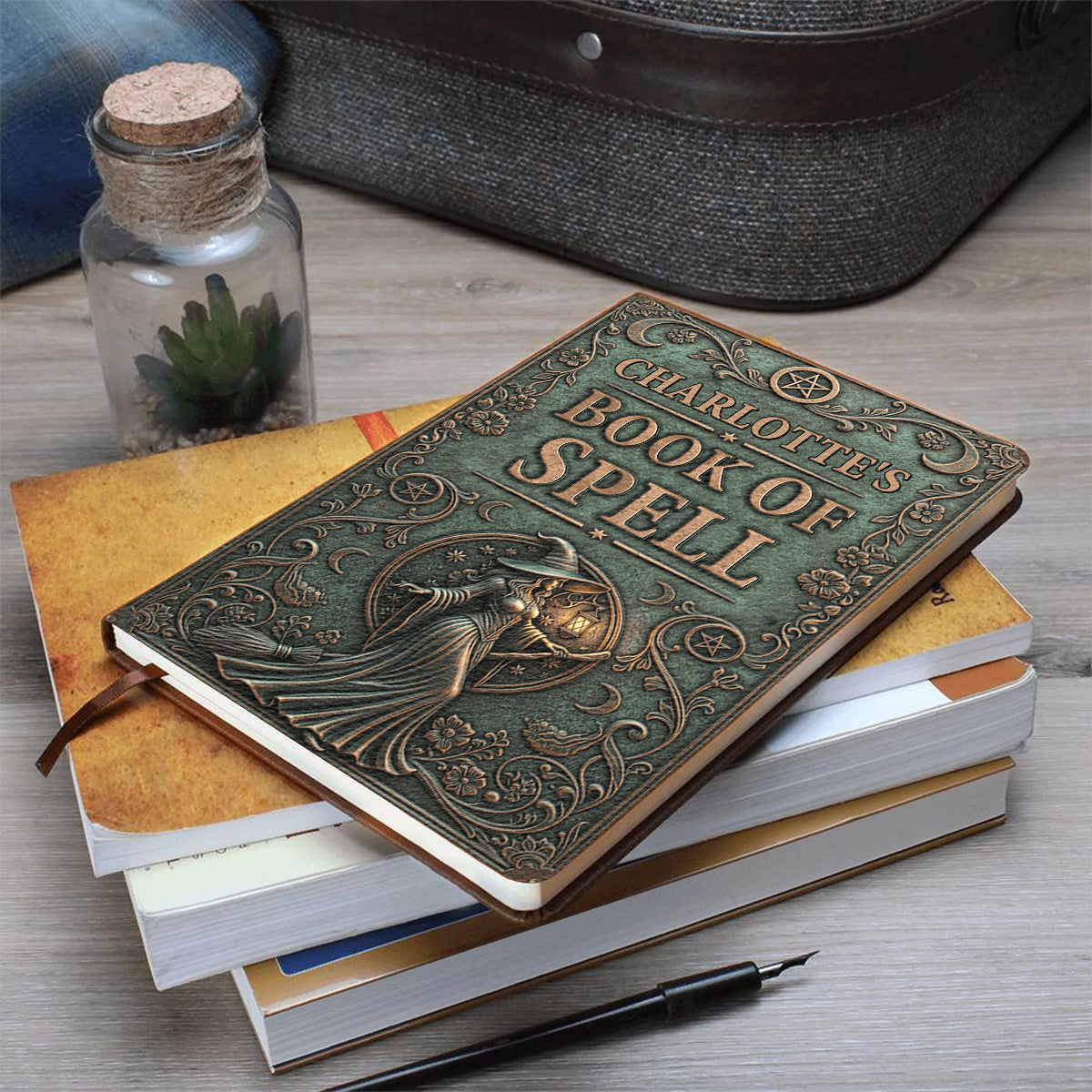 The Spellbook - Personalized Witch Leather Journal