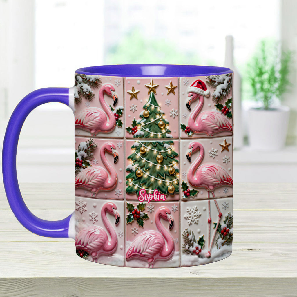 Love Flamingo - Personalized Flamingo Accent Mug