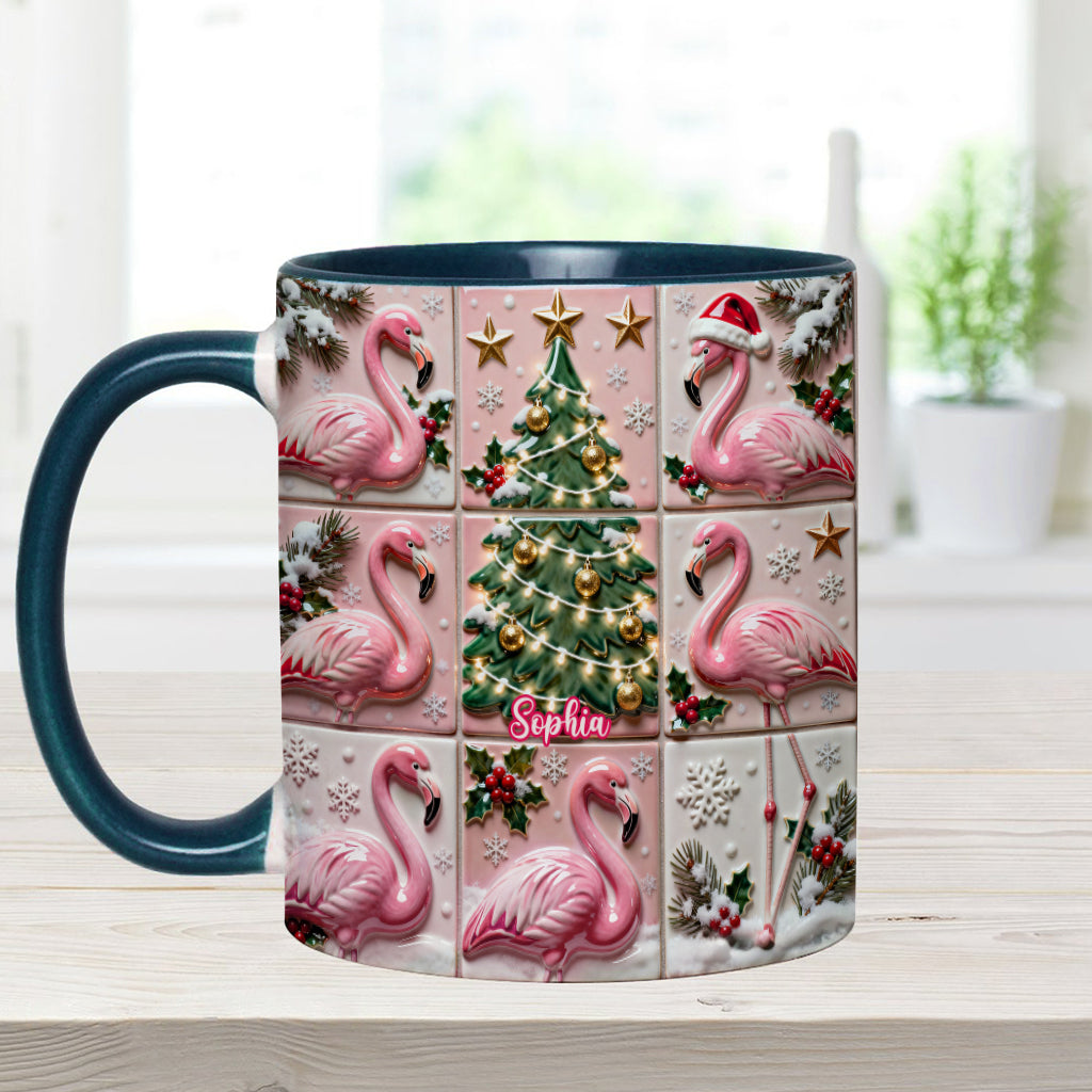 Love Flamingo - Personalized Flamingo Accent Mug