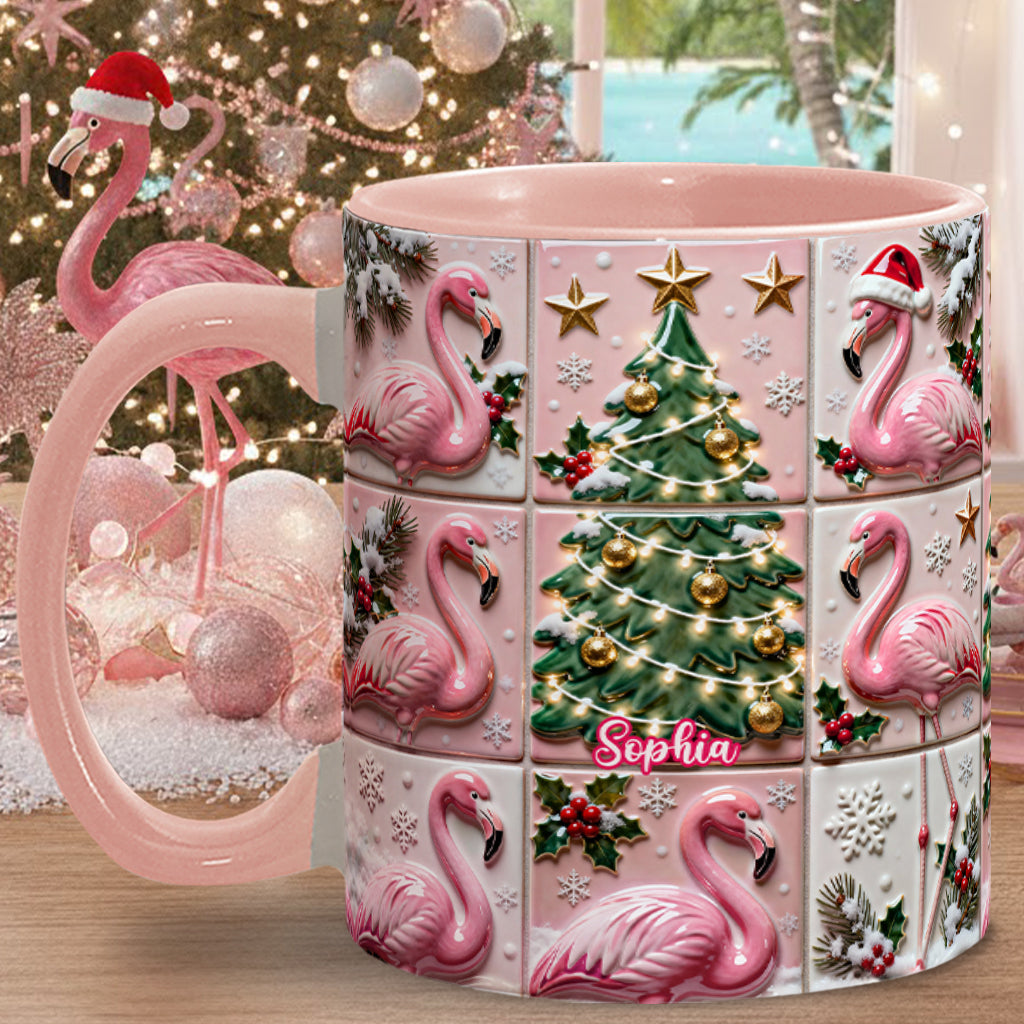 Love Flamingo - Personalized Flamingo Accent Mug