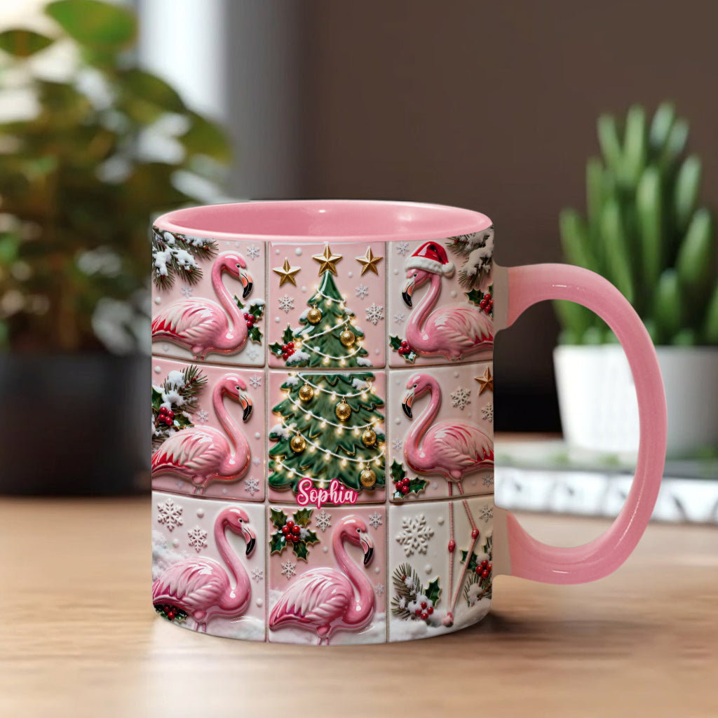 Love Flamingo - Personalized Flamingo Accent Mug