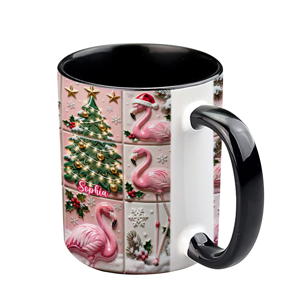 Love Flamingo - Personalized Flamingo Accent Mug