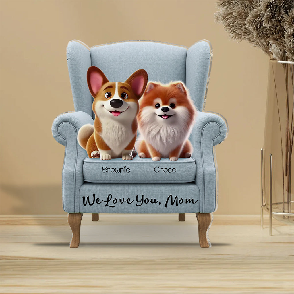 Best Dog Mom Ever - Personalized Dog Custom Shaped Acrylic Plaque