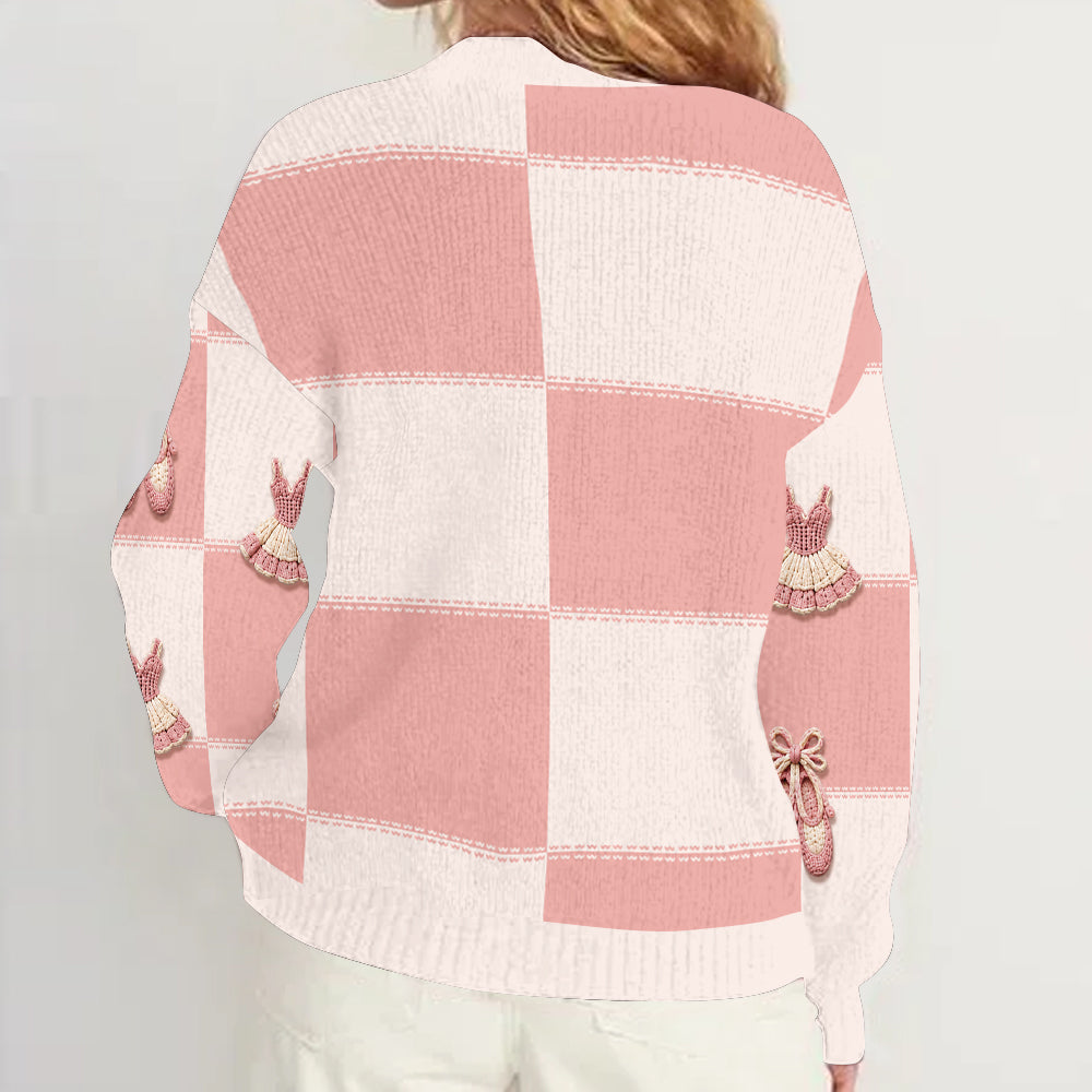 Love Ballet - Personalized Ballet Cardigan Sweater