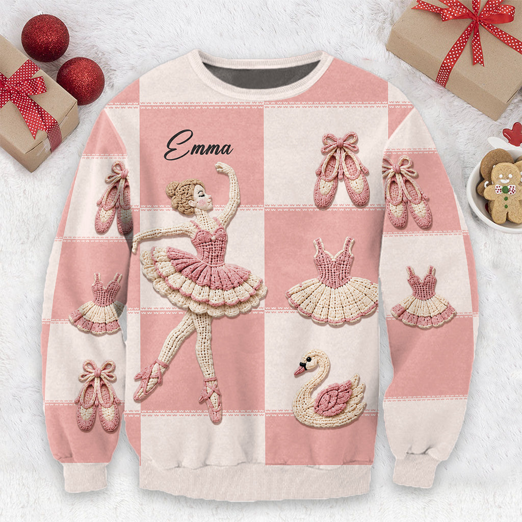 Love Ballet - Personalized Ballet Cardigan Sweater