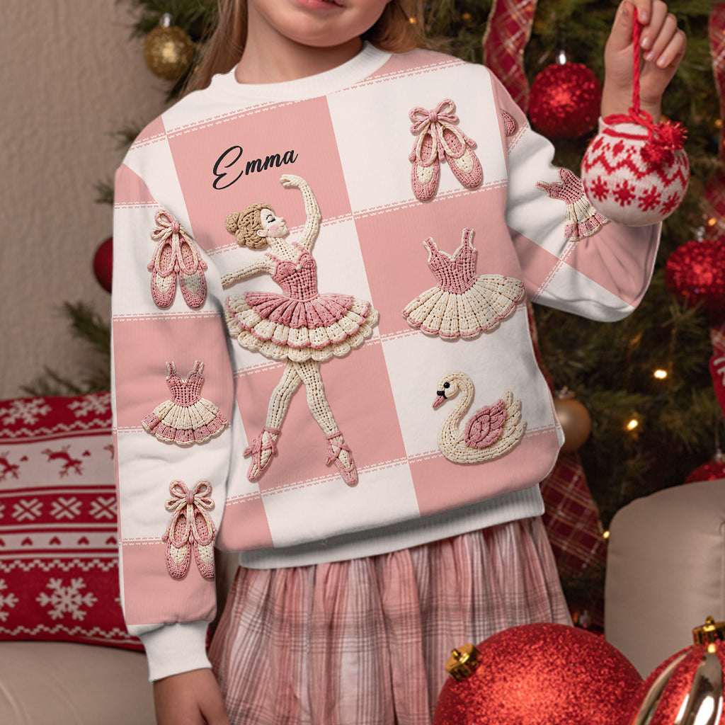 Love Ballet - Personalized Ballet Cardigan Sweater