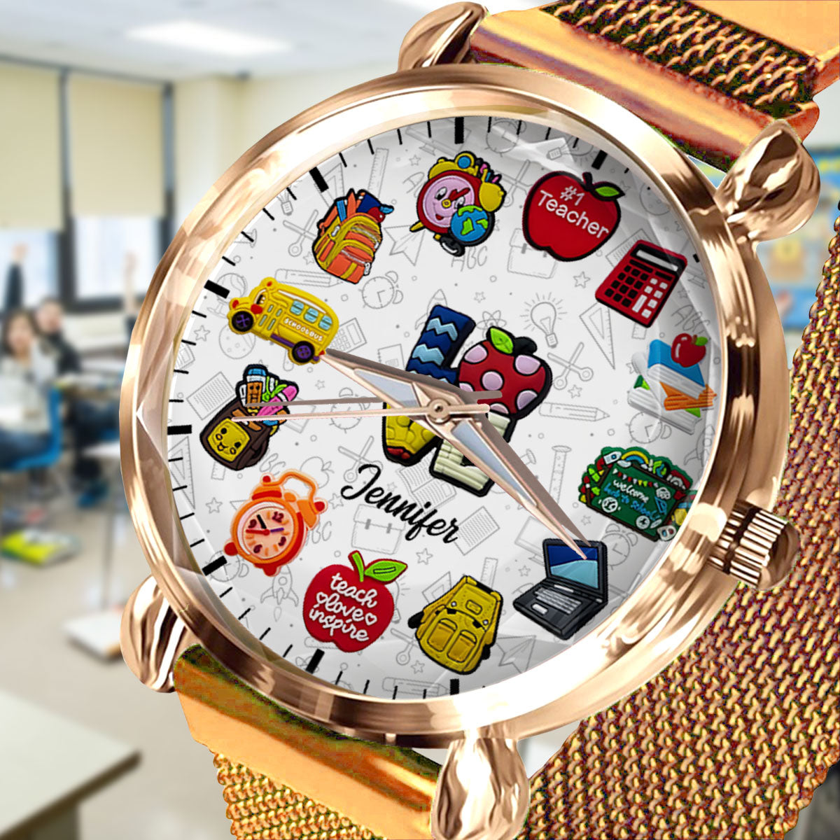 Teachers Who Love Teaching - Personalized Teacher Women Hand Watch