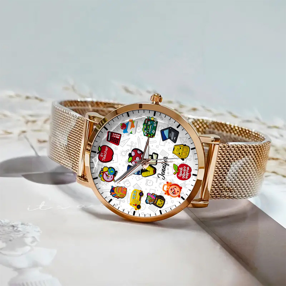 Teachers Who Love Teaching - Personalized Teacher Women Hand Watch