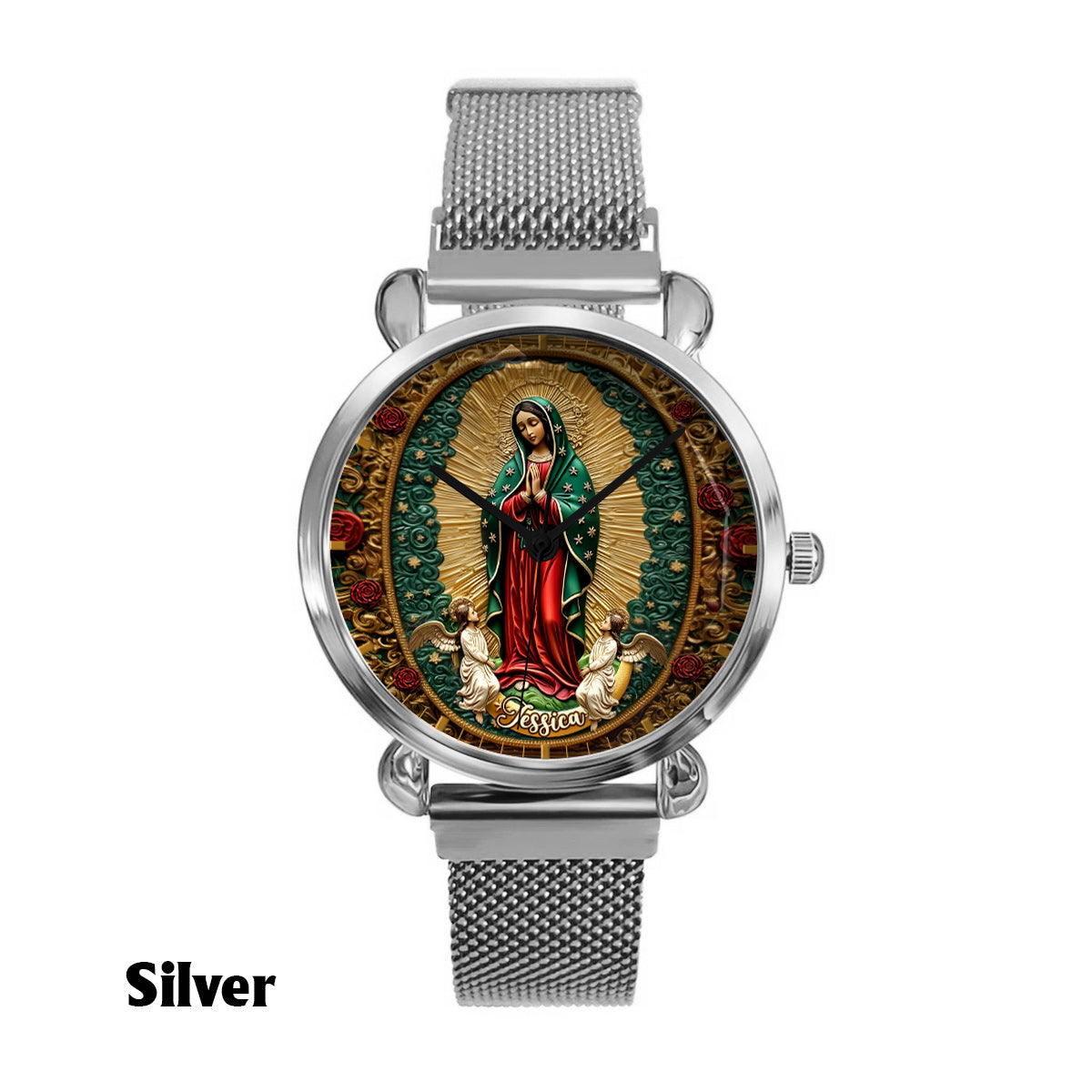 Our Lady Of Guadalupe - Personalized Christian Women Hand Watch