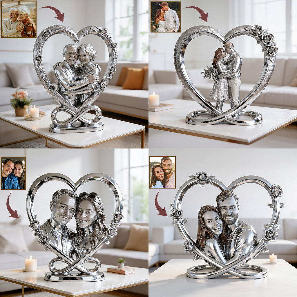 Couple Gift Idea - Personalized Couple Custom Shaped Acrylic Plaque