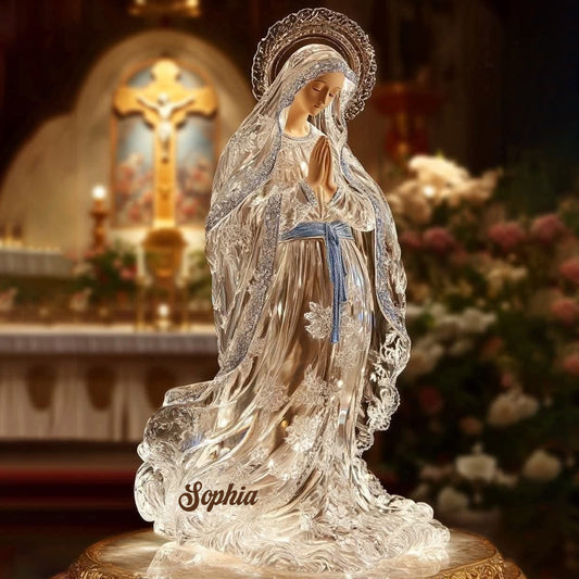 Our Lady - Personalized Christian Custom Shaped Acrylic Plaque
