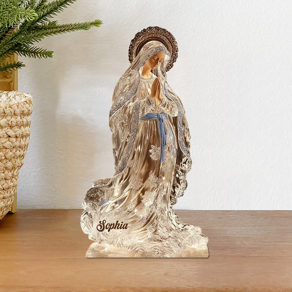 Our Lady - Personalized Christian Custom Shaped Acrylic Plaque