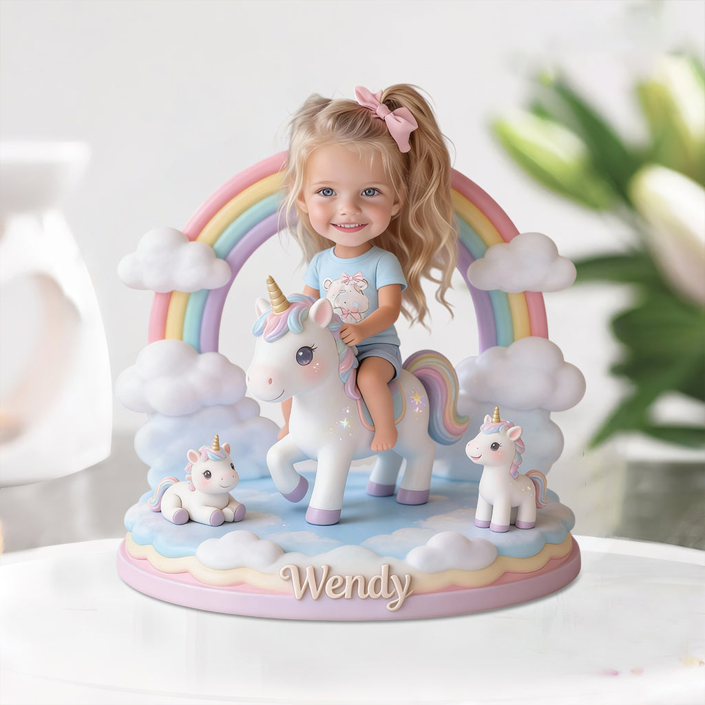 Custom Any Photo Perfect Gift For Kids - Personalized Kid Custom Shaped Acrylic Plaque