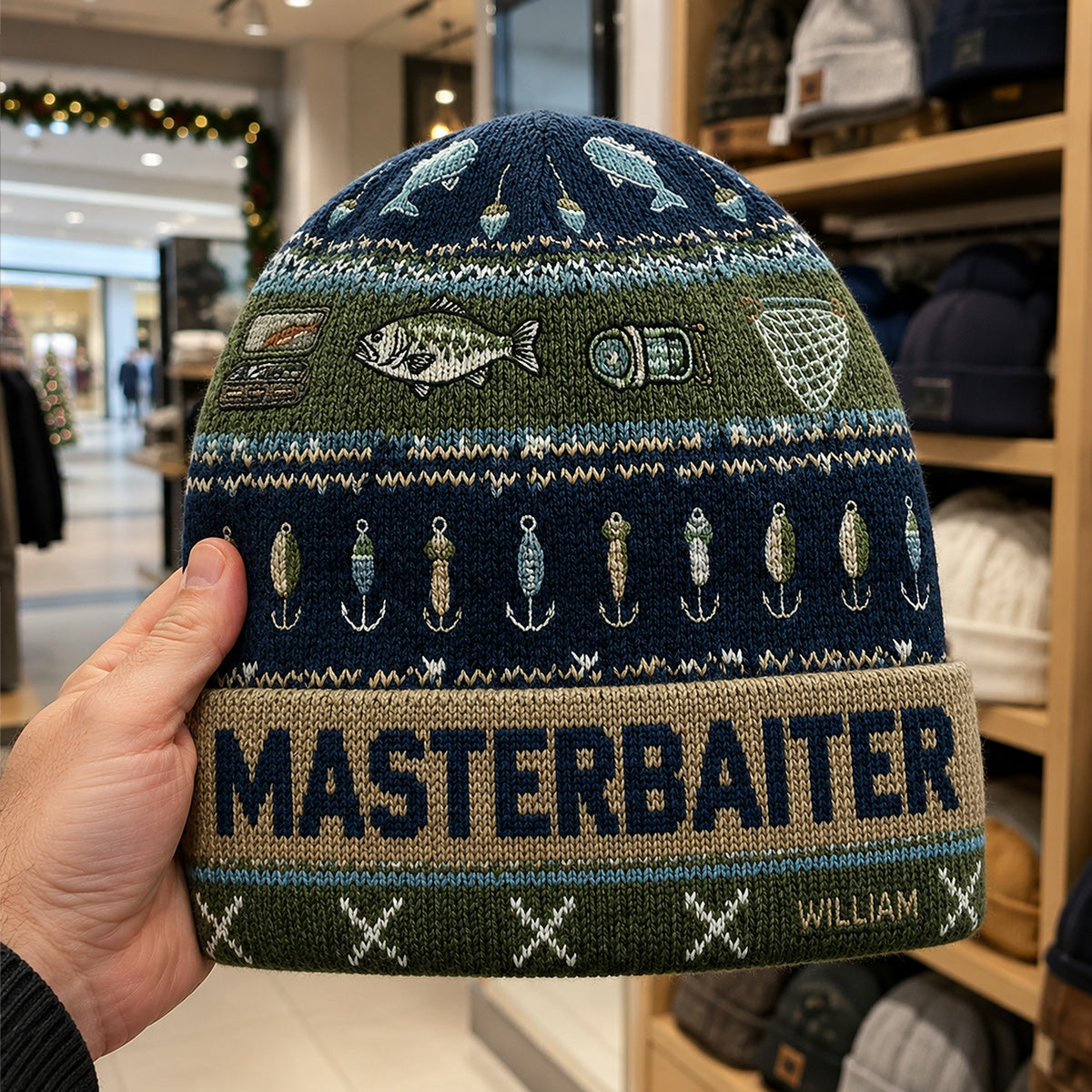 Masterbaiter - Personalized Fishing Beanie Hat