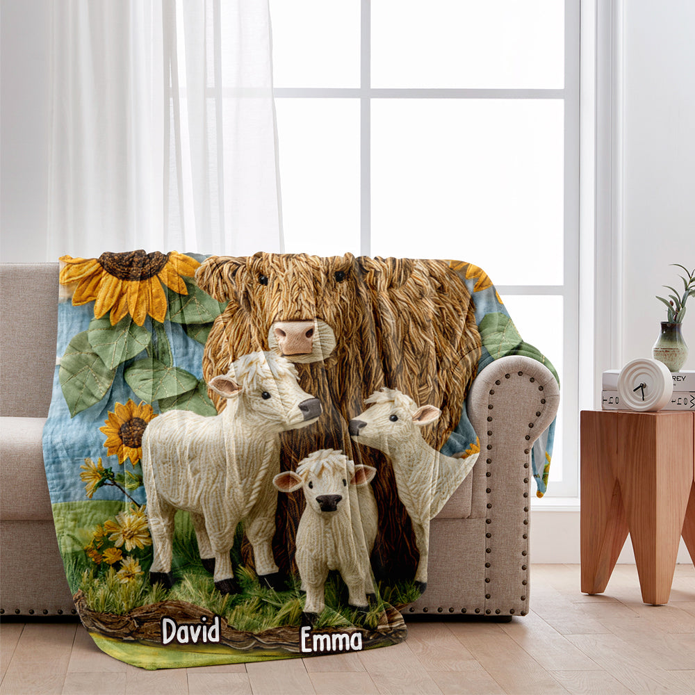 Happy Mudder's Day - Personalized Mother Blanket