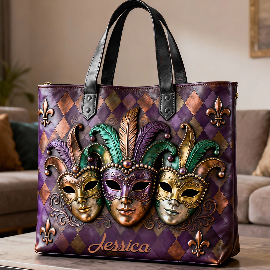 It's Mardi Gras Y'all - Personalized Mardi Gras Tote Bag