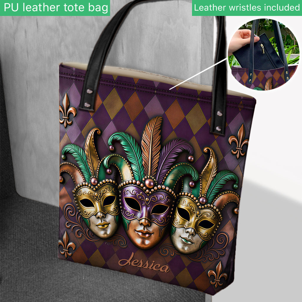 It's Mardi Gras Y'all - Personalized Mardi Gras Tote Bag