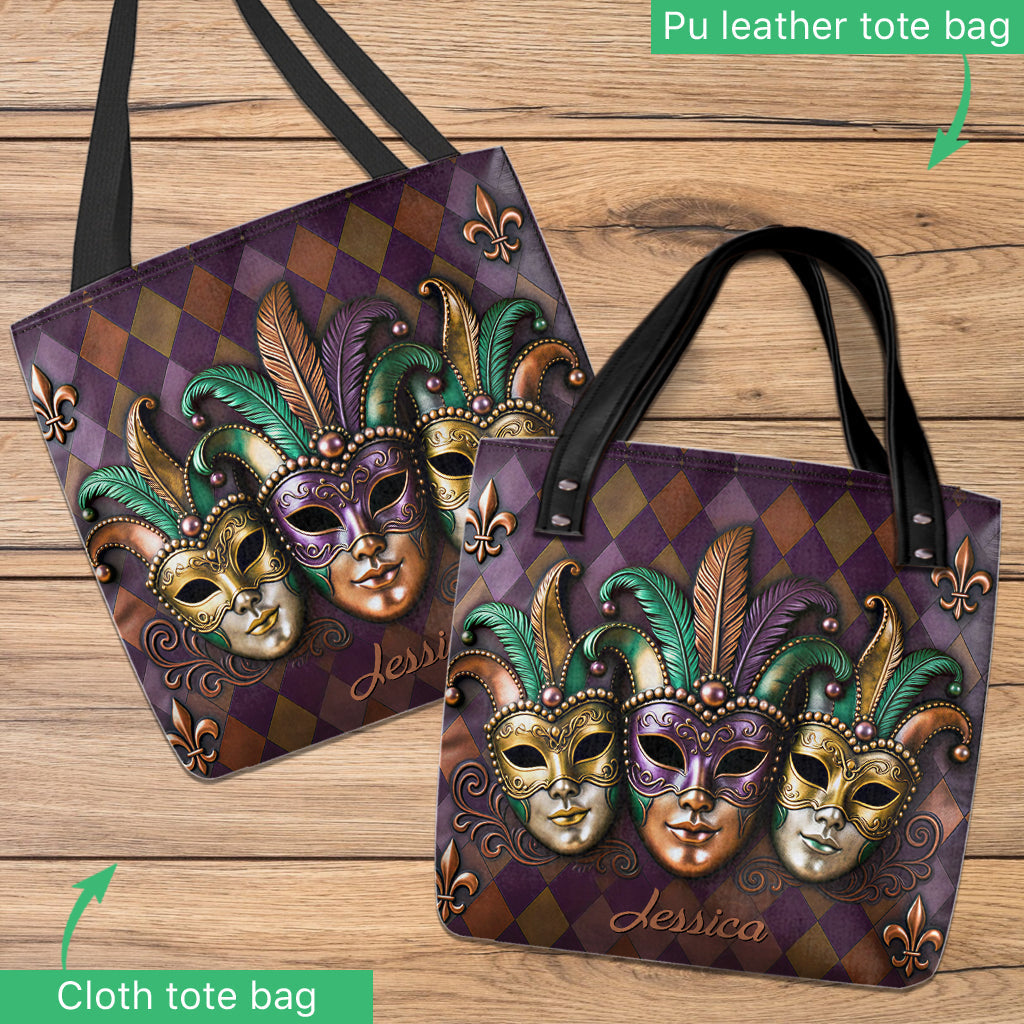 It's Mardi Gras Y'all - Personalized Mardi Gras Tote Bag