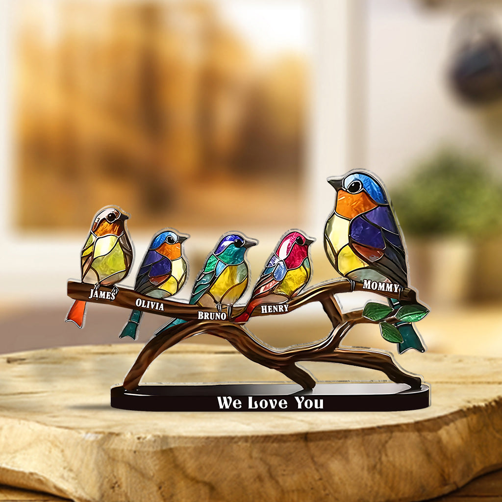 We Love You - Personalized Mother Custom Shaped Acrylic Plaque